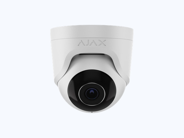 Ajax TurretCam Kamera in Kugelform, weiß