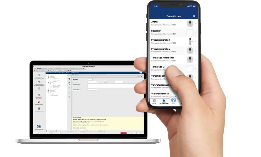 blueSmart mit Software blueControl, Herstellerbild Winkhaus